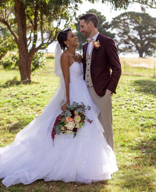 Quality assurance check on bespoke suit – ensuring perfect fit