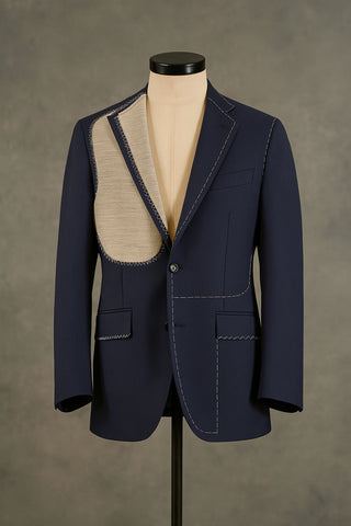 Half canvas suit construction – luxury craftsmanship by FR Clothiers