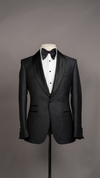 Paisley Shawl Pure Wool Tuxedo Jacket