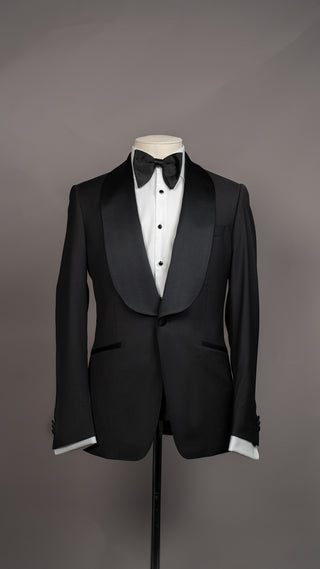 Black Wide Shawl Tuxedo Suit