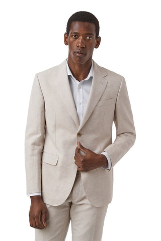 F.R Sand Linen/Cotton Suit
