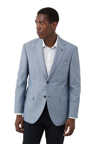 F.R Sky Blue Lined/Cotton Blazer