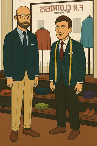 FR Clothiers contact page – premium tailoring studio in Melbourne