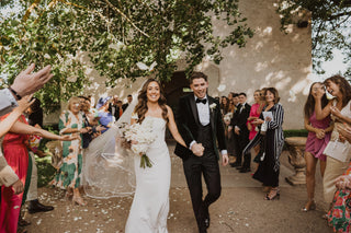 Wedding couple styled in FR Clothiers bespoke suits – Melbourne weddings