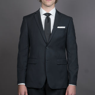 Jett black tuxedo – elegant men’s formal suit hire in Melbourne