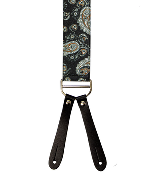 Black Burnt Orange 35mm Braces Y Back