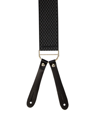 Black Grey Diamond 35mm Braces Y Back