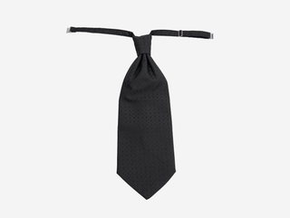 Formal Red Black Jacquard Cravat