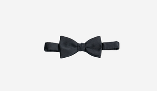 Black silk bow tie – classic tuxedo accessory for men