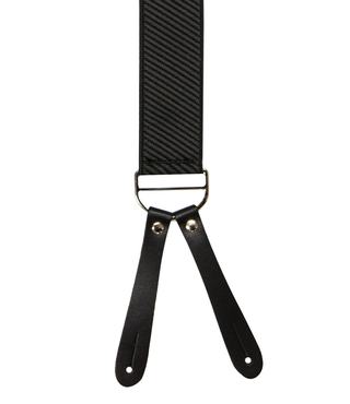 Black Twill 35mm Braces Y Back