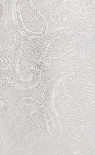 Ivory paisley silk tie – elegant wedding and event tie