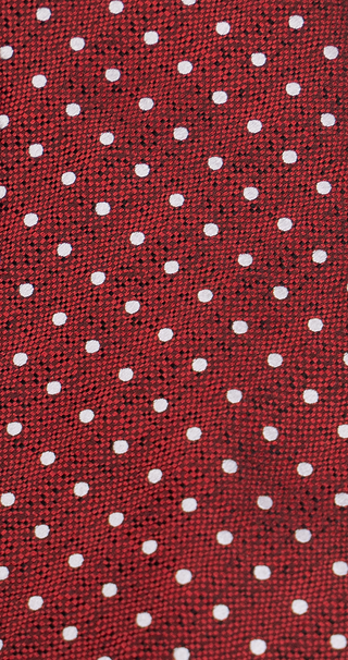 Red polka dot silk tie – statement accessory for formal wear