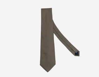 Cerruti olive weave tie – premium Italian fabric crafted in Melbourne