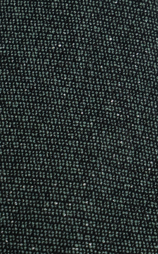 Green open weave silk tie – textured modern style for men